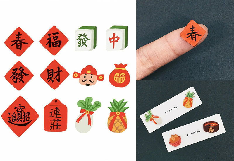 日日野餐 過年文化系列 耳環耳夾別針(多款可選)